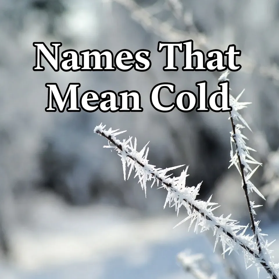 Names That Mean Cold
