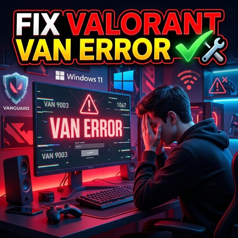 How to Fix the Valorant VAN Error (All Codes, 2026 Guide)