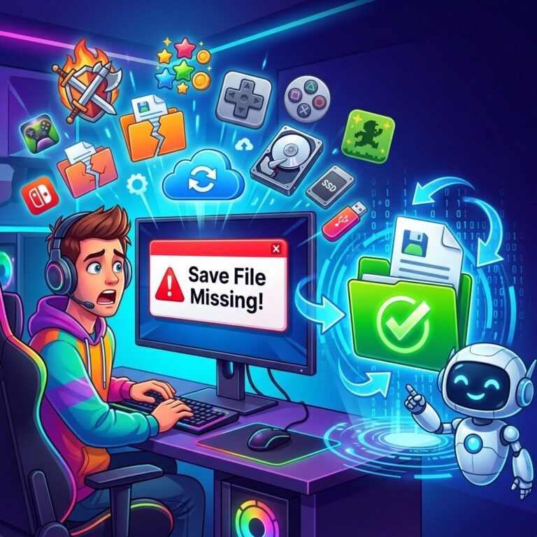 How to Recover Lost Game Save Files