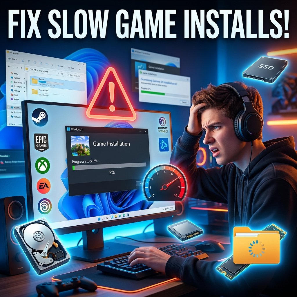 How to Fix Slow Game Installation Speed (2026 Guide)