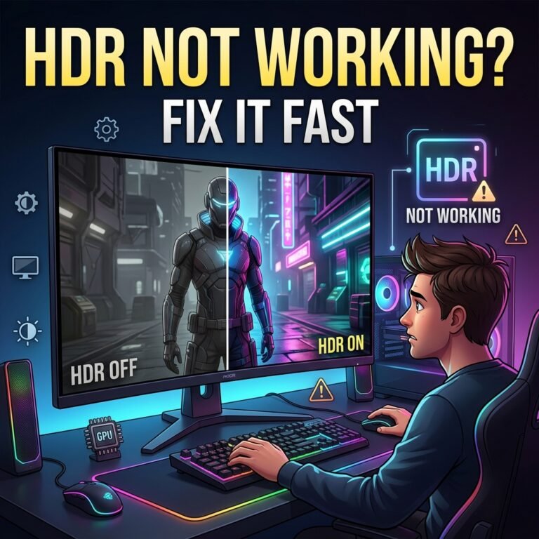 How to Fix HDR Not Working in Games